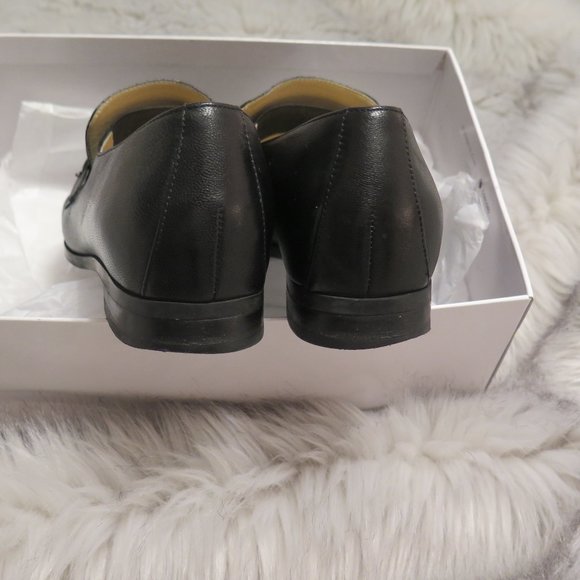 LEATHER LOAFERS WITH GOLD TRIM - Picture 6 of 14